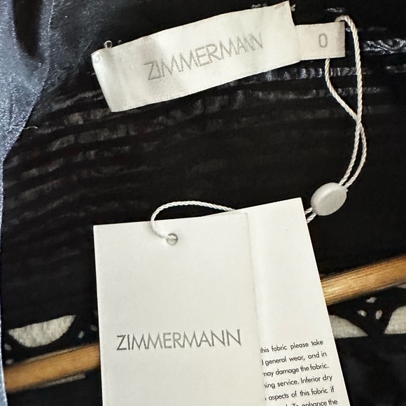 Brand New‼️‼️🌞ZIMMERMANN BLACK STUDDED DRESS s - Picture 6 of 7